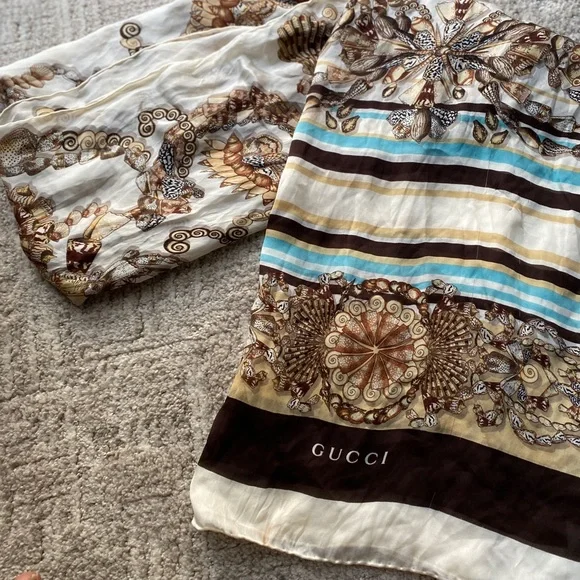 Vintage Gucci Silk Scarf - Picture 6 of 10
